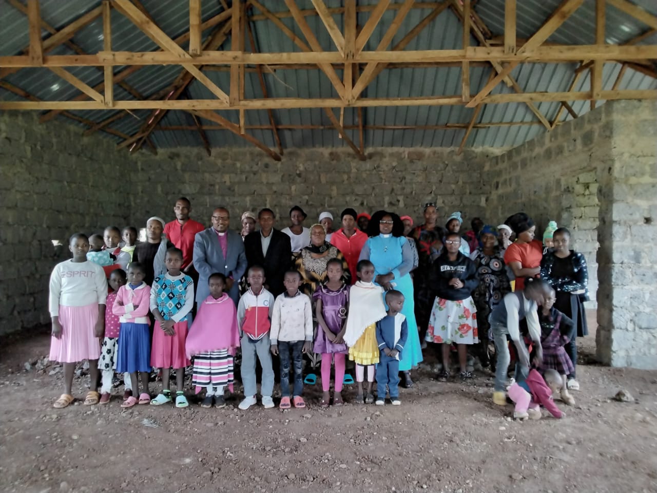 Church families gathered for The Peoples Church Ruai launch